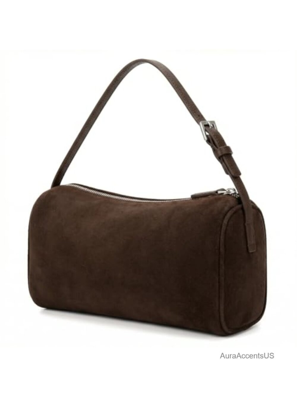 Faux Suede Mini Hobo Purse Crossbody with Adjustable Strap
